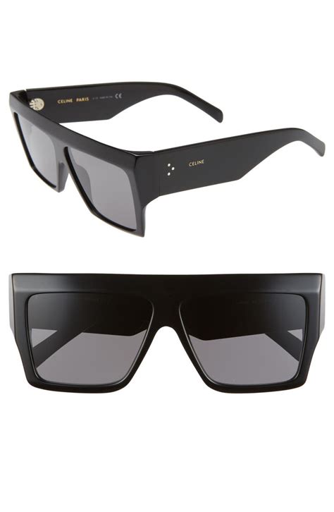 celine paris audrey sunglasses|celine 60mm flat top sunglasses.